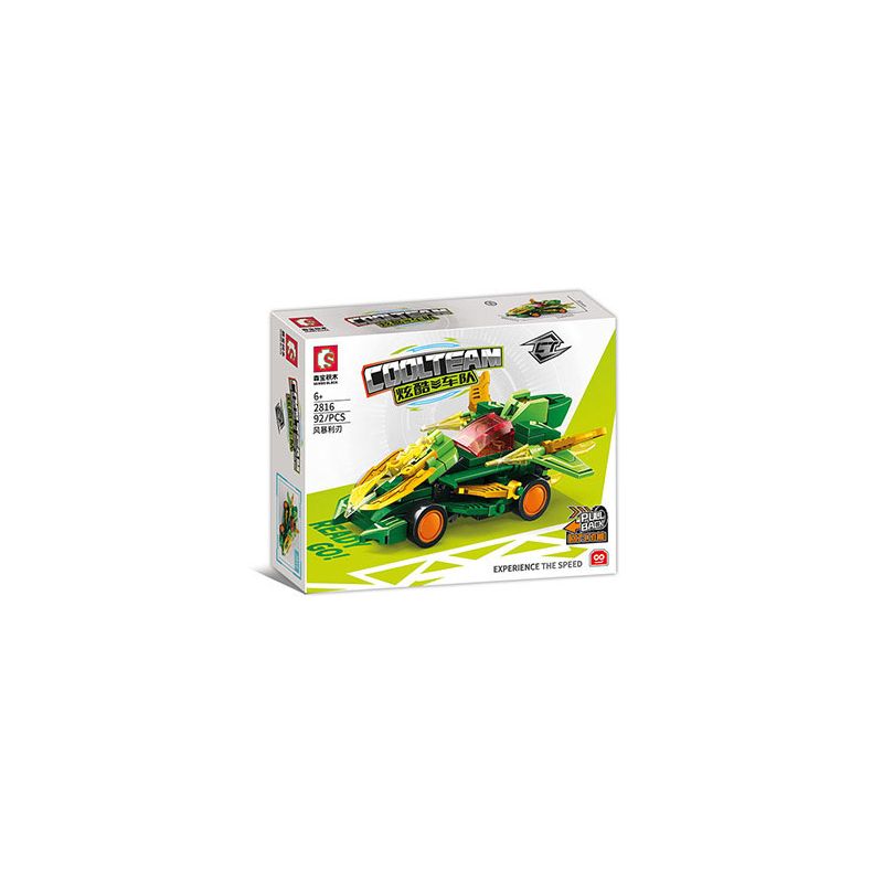 SEMBO 2819 2816 2817 2818 non Lego ĐỘI TÀU MÁT MẺ 4 MẪU bộ đồ chơi xếp lắp ráp ghép mô hình Racers COOLTEAM Đua Tốc Độ 390 khối