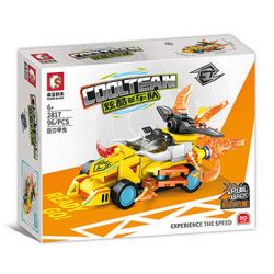 SEMBO 2816 2817 2818 2819 ĐỘI TÀU MÁT MẺ 4 MẪU bộ đồ chơi xếp lắp ráp ghép mô hình Racers COOLTEAM Đua Tốc Độ 390 khối
