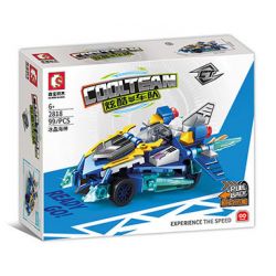 SEMBO 2816 2817 2818 2819 ĐỘI TÀU MÁT MẺ 4 MẪU bộ đồ chơi xếp lắp ráp ghép mô hình Racers COOLTEAM Đua Tốc Độ 390 khối