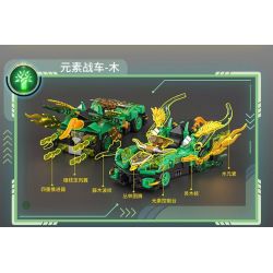 SEMBO 714305 HẠM ĐỘI MÁT MẺ XE NGUYÊN TỐ TRÁI ĐẤT bộ đồ chơi xếp lắp ráp ghép mô hình Racers Đua Tốc Độ 327 khối