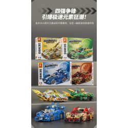 SEMBO 714305 HẠM ĐỘI MÁT MẺ XE NGUYÊN TỐ TRÁI ĐẤT bộ đồ chơi xếp lắp ráp ghép mô hình Racers Đua Tốc Độ 327 khối