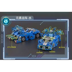 SEMBO 714306 HẠM ĐỘI MÁT MẺ NƯỚC XE NGUYÊN TỐ bộ đồ chơi xếp lắp ráp ghép mô hình Racers Đua Tốc Độ 347 khối