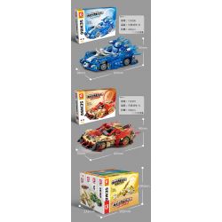 SEMBO 714306 HẠM ĐỘI MÁT MẺ NƯỚC XE NGUYÊN TỐ bộ đồ chơi xếp lắp ráp ghép mô hình Racers Đua Tốc Độ 347 khối