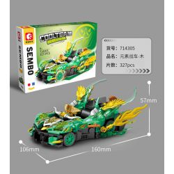 SEMBO 714307 HẠM ĐỘI TUYỆT VỜI XE LỬA NGUYÊN TỐ bộ đồ chơi xếp lắp ráp ghép mô hình Racers Đua Tốc Độ 332 khối