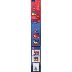 LINOOS LN7057 7057 THÁP EIFFEL bộ đồ chơi xếp lắp ráp ghép mô hình Architecture FAMOUS LANDMARK THE EIFFEL TOWER Công Trình Kiến Trúc 303 khối