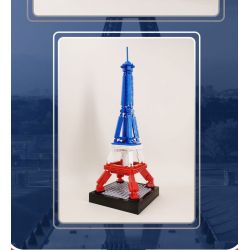 LINOOS LN7057 7057 THÁP EIFFEL bộ đồ chơi xếp lắp ráp ghép mô hình Architecture FAMOUS LANDMARK THE EIFFEL TOWER Công Trình Kiến Trúc 303 khối
