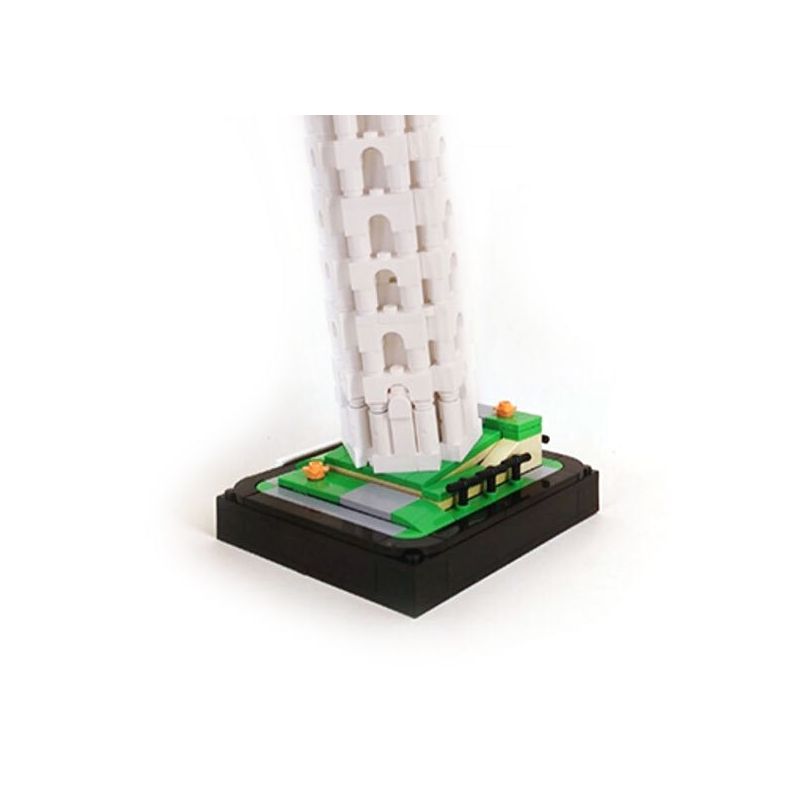 LINOOS LN7059 7059 THÁP NGHIÊNG PISA bộ đồ chơi xếp lắp ráp ghép mô hình Architecture FAMOUS LANDMARK LEANING TOWER OF PISA Công Trình Kiến Trúc 346 khối