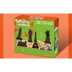 LINOOS LN7061 7061 NHÀ HÁT OPERA SYDNEY bộ đồ chơi xếp lắp ráp ghép mô hình Architecture FAMOUS LANDMARK SYDNEY OPERA HOUSE Công Trình Kiến Trúc 284 khối