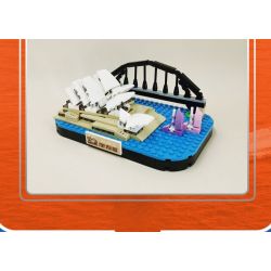 LINOOS LN7061 7061 NHÀ HÁT OPERA SYDNEY bộ đồ chơi xếp lắp ráp ghép mô hình Architecture FAMOUS LANDMARK SYDNEY OPERA HOUSE Công Trình Kiến Trúc 284 khối