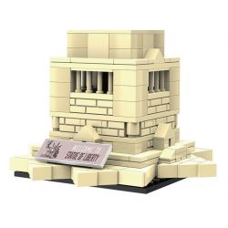 LINOOS LN7060 7060 TƯỢNG NỮ THẦN TỰ DO bộ đồ chơi xếp lắp ráp ghép mô hình Architecture FAMOUS LANDMARK STATUE OF LIBERTY Công Trình Kiến Trúc 385 khối