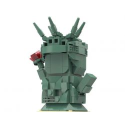 LINOOS LN7060 7060 TƯỢNG NỮ THẦN TỰ DO bộ đồ chơi xếp lắp ráp ghép mô hình Architecture FAMOUS LANDMARK STATUE OF LIBERTY Công Trình Kiến Trúc 385 khối