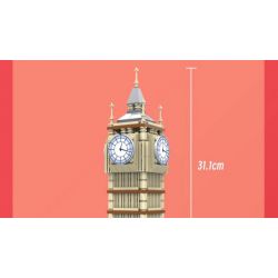 LINOOS LN7062 7062 THÁP ELIZABETH bộ đồ chơi xếp lắp ráp ghép mô hình Architecture FAMOUS LANDMARK THE ELIZABETH TOWER Công Trình Kiến Trúc 364 khối