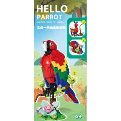 CAYI 2016 VẸT CÁ HƯƠU bộ đồ chơi xếp lắp ráp ghép mô hình Creator HELLO PARROT Sáng Tạo 276 khối