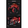 HAPPY BUILD PANGU YC-23035 23035 YC23035 RED RAPTOR MAI LUN STUNT XE ĐỊA HÌNH bộ đồ chơi xếp lắp ráp ghép mô hình Technic PICKUP TRUCK ROAD KING Kỹ Thuật Công Nghệ Cao Mô Hình Phương Tiện 1640 khối
