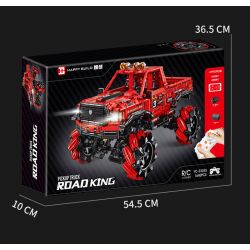 HAPPY BUILD PANGU YC-23035 23035 YC23035 RED RAPTOR MAI LUN STUNT XE ĐỊA HÌNH bộ đồ chơi xếp lắp ráp ghép mô hình Technic PICKUP TRUCK ROAD KING Kỹ Thuật Công Nghệ Cao Mô Hình Phương Tiện 1640 khối