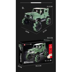 HAPPY BUILD PANGU YC-23035 23035 YC23035 RED RAPTOR MAI LUN STUNT XE ĐỊA HÌNH bộ đồ chơi xếp lắp ráp ghép mô hình Technic PICKUP TRUCK ROAD KING Kỹ Thuật Công Nghệ Cao Mô Hình Phương Tiện 1640 khối