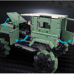 HAPPY BUILD PANGU YC-23035 23035 YC23035 RED RAPTOR MAI LUN STUNT XE ĐỊA HÌNH bộ đồ chơi xếp lắp ráp ghép mô hình Technic PICKUP TRUCK ROAD KING Kỹ Thuật Công Nghệ Cao Mô Hình Phương Tiện 1640 khối