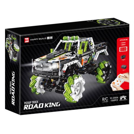HAPPY BUILD PANGU YC-23036 23036 YC23036 GRAFFITI RAPTOR MAI LUN ĐÓNG THẾ XE ĐỊA HÌNH bộ đồ chơi xếp lắp ráp ghép mô hình Technic PICKUP TRUCK ROAD KING Kỹ Thuật Công Nghệ Cao Mô Hình Phương Tiện 1550 khối