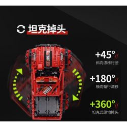 HAPPY BUILD PANGU YC-23038 23038 YC23038 WRANGLER MAI LUN ĐÓNG THẾ XE ĐỊA HÌNH bộ đồ chơi xếp lắp ráp ghép mô hình Technic PICKUP TRUCK ROAD KING Kỹ Thuật Công Nghệ Cao Mô Hình Phương Tiện 1490 khối