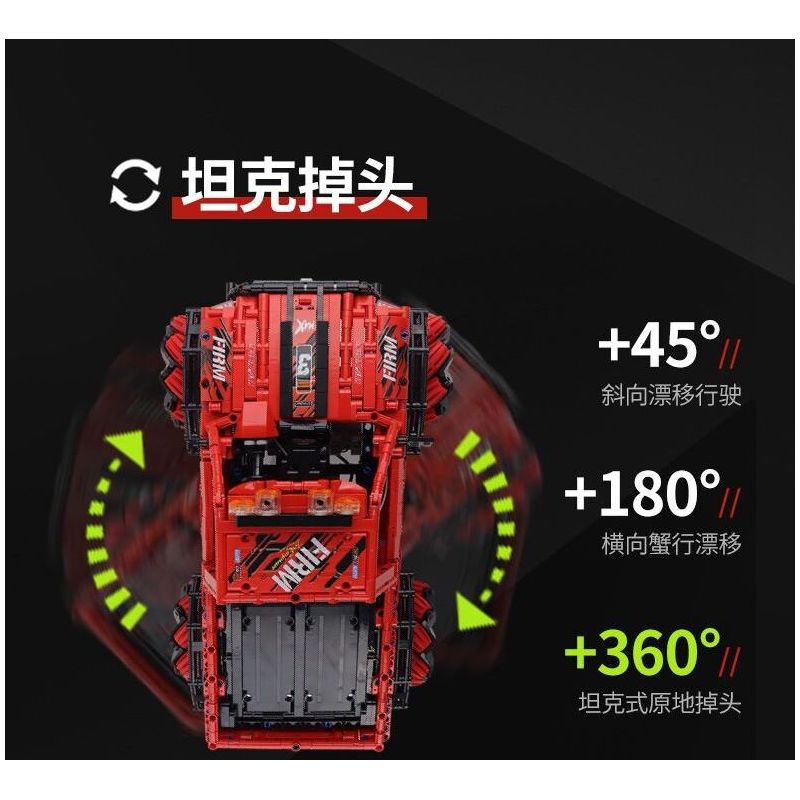 HAPPY BUILD PANGU YC-23038 23038 YC23038 WRANGLER MAI LUN ĐÓNG THẾ XE ĐỊA HÌNH bộ đồ chơi xếp lắp ráp ghép mô hình Technic PICKUP TRUCK ROAD KING Kỹ Thuật Công Nghệ Cao Mô Hình Phương Tiện 1490 khối