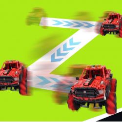 HAPPY BUILD PANGU YC-23038 23038 YC23038 WRANGLER MAI LUN ĐÓNG THẾ XE ĐỊA HÌNH bộ đồ chơi xếp lắp ráp ghép mô hình Technic PICKUP TRUCK ROAD KING Kỹ Thuật Công Nghệ Cao Mô Hình Phương Tiện 1490 khối