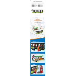 Kazi KY98271 98271 GIAO THÔNG ĐÔ THỊ XE BUÝT THÀNH PHỐ bộ đồ chơi xếp lắp ráp ghép mô hình City CITY BUS 415 khối