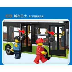 Kazi KY98271 98271 GIAO THÔNG ĐÔ THỊ XE BUÝT THÀNH PHỐ bộ đồ chơi xếp lắp ráp ghép mô hình City CITY BUS 415 khối