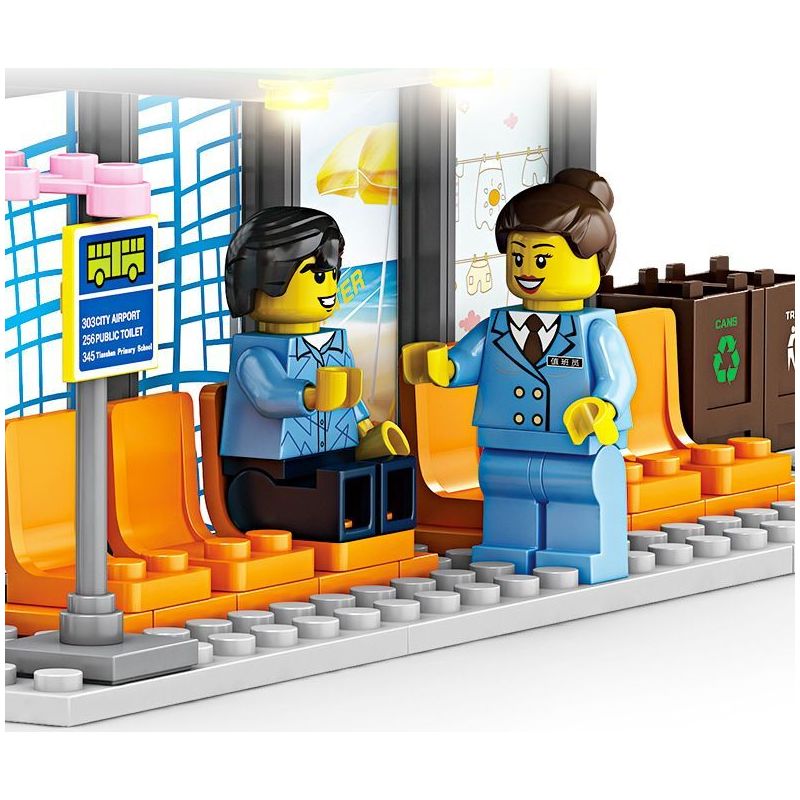 Kazi KY98271 98271 GIAO THÔNG ĐÔ THỊ XE BUÝT THÀNH PHỐ bộ đồ chơi xếp lắp ráp ghép mô hình City CITY BUS 415 khối