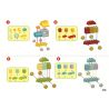 Xếp hình tàu hỏa học đếm Kids Home Toys 50 khối