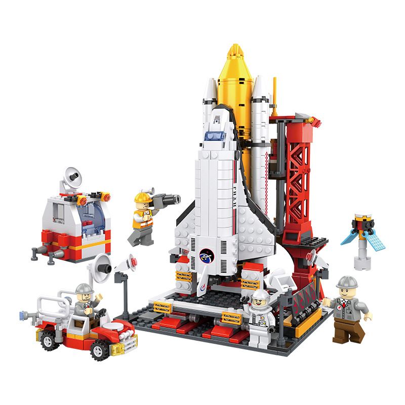 WANGAO 1223 non Lego TRUNG TÂM PHÓNG TÀU CON THOI bộ đồ chơi xếp lắp ráp ghép mô hình City Thành Phố 737 khối