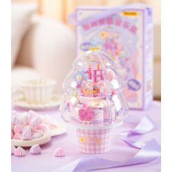 WEKKI 516158 HỘP NHẠC BÁNH NGỌT bộ đồ chơi xếp lắp ráp ghép mô hình Creator SWEET CAKE MUSIC BOX Sáng Tạo