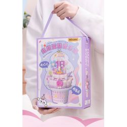 WEKKI 516158 HỘP NHẠC BÁNH NGỌT bộ đồ chơi xếp lắp ráp ghép mô hình Creator SWEET CAKE MUSIC BOX Sáng Tạo
