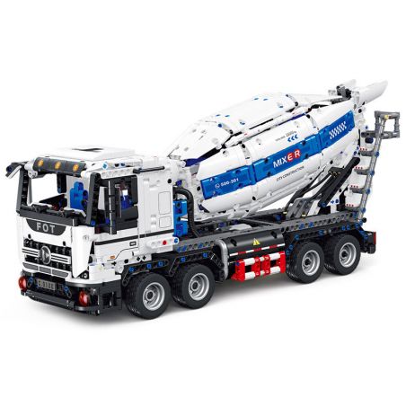 JIESTAR FF11012 11012 XE TRỘN BÊ TÔNG bộ đồ chơi xếp lắp ráp ghép mô hình Technic Kỹ Thuật Công Nghệ Cao Mô Hình Phương Tiện 2432 khối