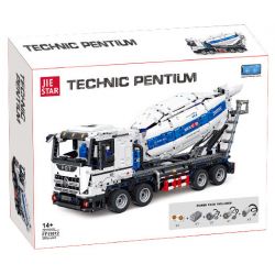 JIESTAR FF11012 11012 XE TRỘN BÊ TÔNG bộ đồ chơi xếp lắp ráp ghép mô hình Technic Kỹ Thuật Công Nghệ Cao Mô Hình Phương Tiện 2432 khối