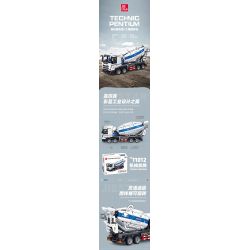 JIESTAR FF11012 11012 XE TRỘN BÊ TÔNG bộ đồ chơi xếp lắp ráp ghép mô hình Technic Kỹ Thuật Công Nghệ Cao Mô Hình Phương Tiện 2432 khối