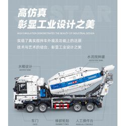 JIESTAR FF11012 11012 XE TRỘN BÊ TÔNG bộ đồ chơi xếp lắp ráp ghép mô hình Technic Kỹ Thuật Công Nghệ Cao Mô Hình Phương Tiện 2432 khối