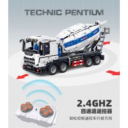 JIESTAR FF11012 11012 XE TRỘN BÊ TÔNG bộ đồ chơi xếp lắp ráp ghép mô hình Technic Kỹ Thuật Công Nghệ Cao Mô Hình Phương Tiện 2432 khối