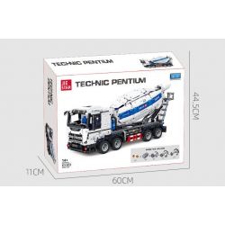 JIESTAR FF11012 11012 XE TRỘN BÊ TÔNG bộ đồ chơi xếp lắp ráp ghép mô hình Technic Kỹ Thuật Công Nghệ Cao Mô Hình Phương Tiện 2432 khối