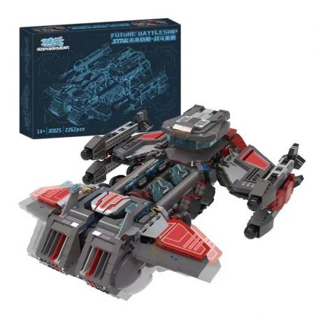 SMALL ANGLE JD025 NGÔI SAO CHIẾN ĐẤU TRONG TƯƠNG LAI bộ đồ chơi xếp lắp ráp ghép mô hình FUTURE BATTLESHIP 2262 khối