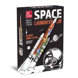 JIESTAR JJ9030 9030 PHƯƠNG TIỆN PHÓNG HỆ THỐNG VÀO KHÔNG GIAN bộ đồ chơi xếp lắp ráp ghép mô hình City CARRIER ROCKET SPACE LAUNCH SYSTEM Thành Phố 1055 khối