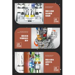 JIESTAR JJ9030 9030 PHƯƠNG TIỆN PHÓNG HỆ THỐNG VÀO KHÔNG GIAN bộ đồ chơi xếp lắp ráp ghép mô hình City CARRIER ROCKET SPACE LAUNCH SYSTEM Thành Phố 1055 khối