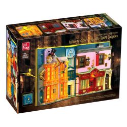 JIESTAR JJ9057 9057 CUỐN SÁCH HẺM CHÉO KỲ DIỆU bộ đồ chơi xếp lắp ráp ghép mô hình Harry Potter WIZARD WORLD MONMENT WHEEZES STORE & QUALITY SPORT SUPPLIES Chú Bé Phù Thủy 1940 khối