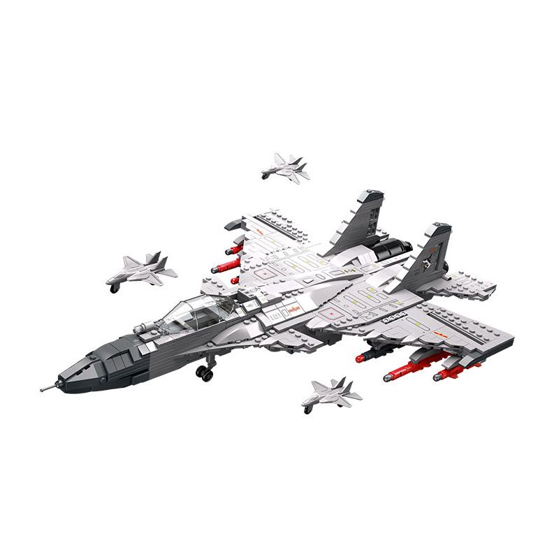 JIESTAR 61056 non Lego MÁY BAY CHIẾN ĐẤU TRÊN TÀU SÂN J-15 bộ đồ chơi xếp lắp ráp ghép mô hình Military Army WARCRAFTS Quân Sự Bộ Đội 1386 khối