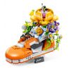 GULY 60512 CHẬU TRỒNG GIÀY THỜI THƯỢNG CHAOHUA CAM NGÔN bộ đồ chơi xếp lắp ráp ghép mô hình HIPSTER SHOE PLANT 836 khối