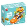 GULY 60512 CHẬU TRỒNG GIÀY THỜI THƯỢNG CHAOHUA CAM NGÔN bộ đồ chơi xếp lắp ráp ghép mô hình HIPSTER SHOE PLANT 836 khối