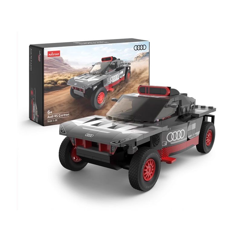 RASTAR 10120 non Lego XE AUDI RS Q E-TRON E2 DAKAR RALLY tỷ lệ 1:30 bộ đồ chơi xếp lắp ráp ghép mô hình Speed Champions Racing Cars Đua Xe Công Thức 376 khối