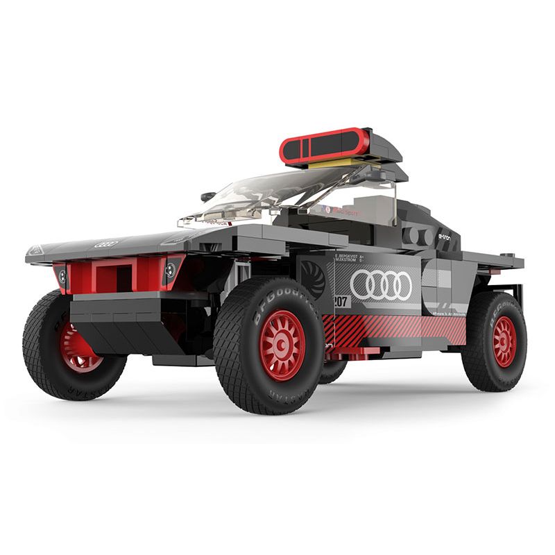 RASTAR 10120 XE AUDI RS Q E-TRON E2 DAKAR RALLY tỷ lệ 1:30 bộ đồ chơi xếp lắp ráp ghép mô hình Speed Champions Racing Cars Đua Xe Công Thức 376 khối