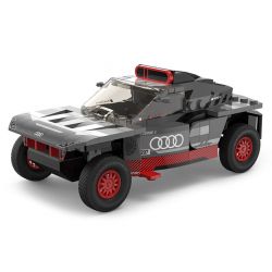 RASTAR 10120 XE AUDI RS Q E-TRON E2 DAKAR RALLY tỷ lệ 1:30 bộ đồ chơi xếp lắp ráp ghép mô hình Speed Champions Racing Cars Đua Xe Công Thức 376 khối