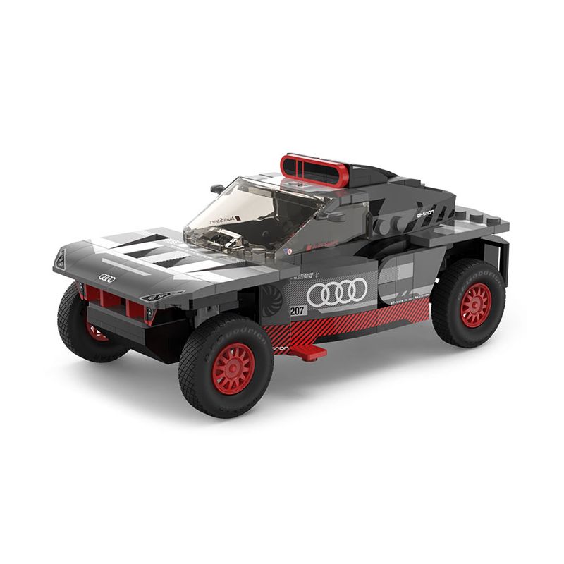 RASTAR 10120 XE AUDI RS Q E-TRON E2 DAKAR RALLY tỷ lệ 1:30 bộ đồ chơi xếp lắp ráp ghép mô hình Speed Champions Racing Cars Đua Xe Công Thức 376 khối