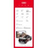 RASTAR 10120 XE AUDI RS Q E-TRON E2 DAKAR RALLY tỷ lệ 1:30 bộ đồ chơi xếp lắp ráp ghép mô hình Speed Champions Racing Cars Đua Xe Công Thức 376 khối
